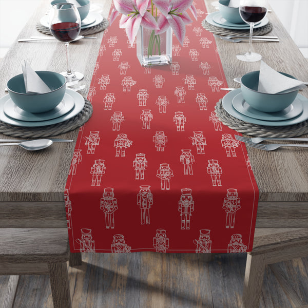 Coastal Nutcracker Table Runner - Red