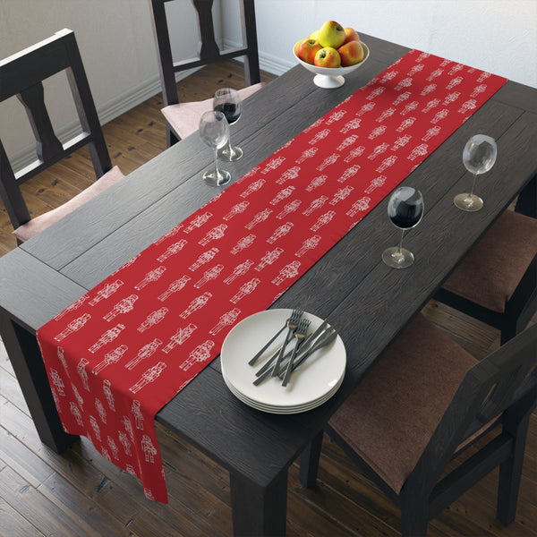 Coastal Nutcracker Table Runner - Red